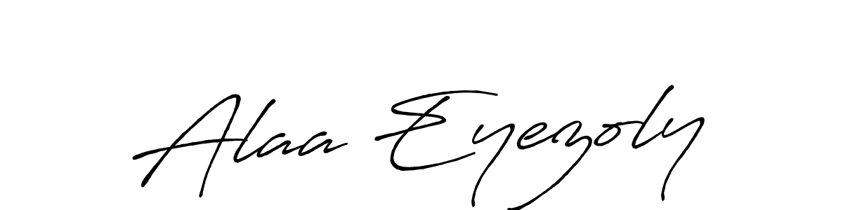 Make a beautiful signature design for name Alaa Eyezoly. Use this online signature maker to create a handwritten signature for free. Alaa Eyezoly signature style 7 images and pictures png