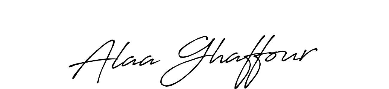 Make a beautiful signature design for name Alaa Ghaffour. Use this online signature maker to create a handwritten signature for free. Alaa Ghaffour signature style 7 images and pictures png