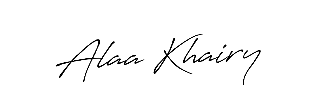 This is the best signature style for the Alaa Khairy name. Also you like these signature font (Antro_Vectra_Bolder). Mix name signature. Alaa Khairy signature style 7 images and pictures png