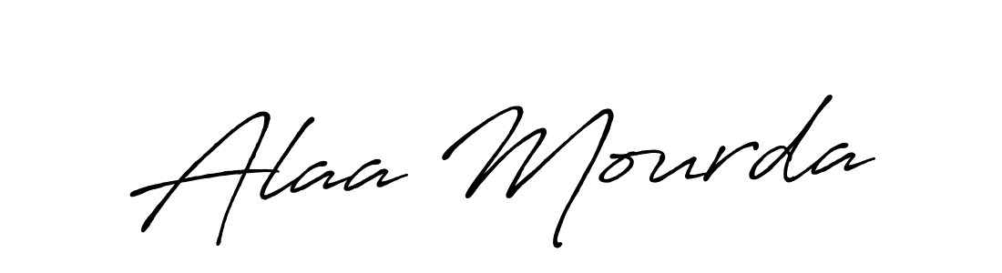 Make a short Alaa Mourda signature style. Manage your documents anywhere anytime using Antro_Vectra_Bolder. Create and add eSignatures, submit forms, share and send files easily. Alaa Mourda signature style 7 images and pictures png