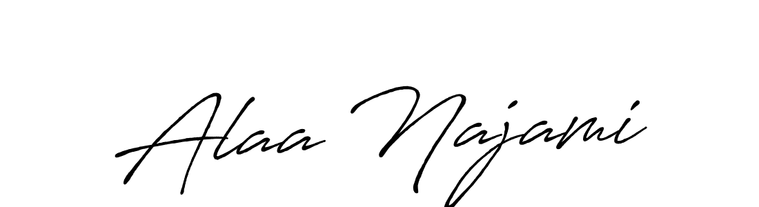 This is the best signature style for the Alaa Najami name. Also you like these signature font (Antro_Vectra_Bolder). Mix name signature. Alaa Najami signature style 7 images and pictures png