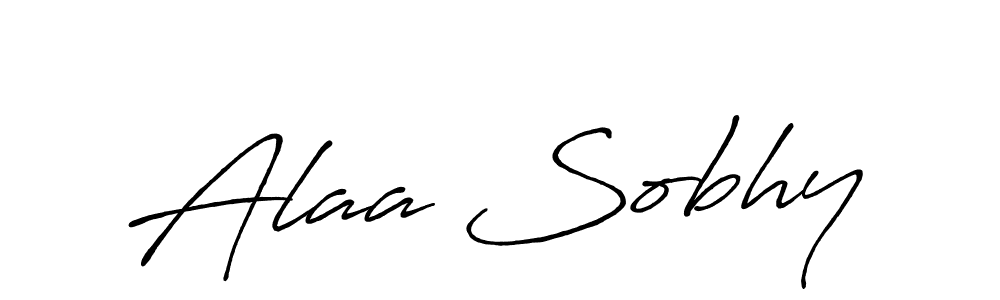 if you are searching for the best signature style for your name Alaa Sobhy. so please give up your signature search. here we have designed multiple signature styles  using Antro_Vectra_Bolder. Alaa Sobhy signature style 7 images and pictures png