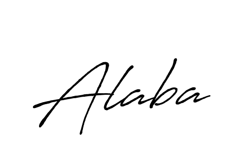 Alaba stylish signature style. Best Handwritten Sign (Antro_Vectra_Bolder) for my name. Handwritten Signature Collection Ideas for my name Alaba. Alaba signature style 7 images and pictures png