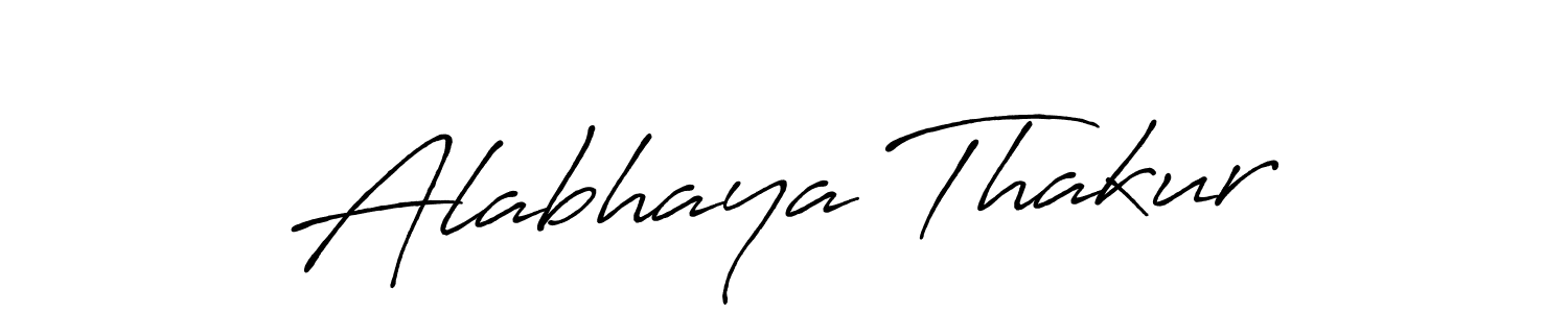 Also we have Alabhaya Thakur name is the best signature style. Create professional handwritten signature collection using Antro_Vectra_Bolder autograph style. Alabhaya Thakur signature style 7 images and pictures png