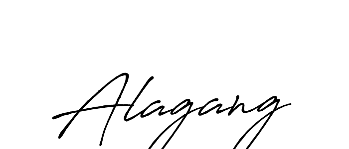 Create a beautiful signature design for name Alagang. With this signature (Antro_Vectra_Bolder) fonts, you can make a handwritten signature for free. Alagang signature style 7 images and pictures png