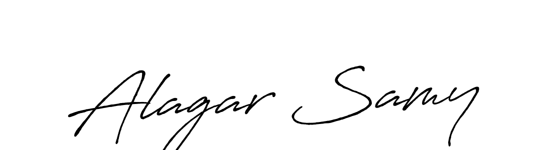 Similarly Antro_Vectra_Bolder is the best handwritten signature design. Signature creator online .You can use it as an online autograph creator for name Alagar Samy. Alagar Samy signature style 7 images and pictures png