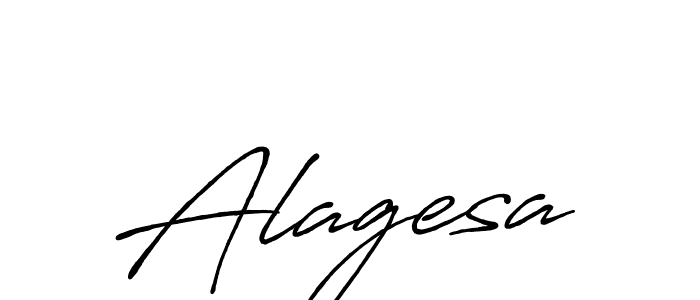 Also we have Alagesa name is the best signature style. Create professional handwritten signature collection using Antro_Vectra_Bolder autograph style. Alagesa signature style 7 images and pictures png