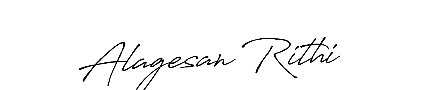 Create a beautiful signature design for name Alagesan Rithi. With this signature (Antro_Vectra_Bolder) fonts, you can make a handwritten signature for free. Alagesan Rithi signature style 7 images and pictures png
