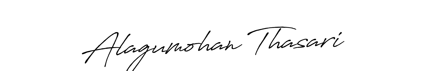 It looks lik you need a new signature style for name Alagumohan Thasari. Design unique handwritten (Antro_Vectra_Bolder) signature with our free signature maker in just a few clicks. Alagumohan Thasari signature style 7 images and pictures png