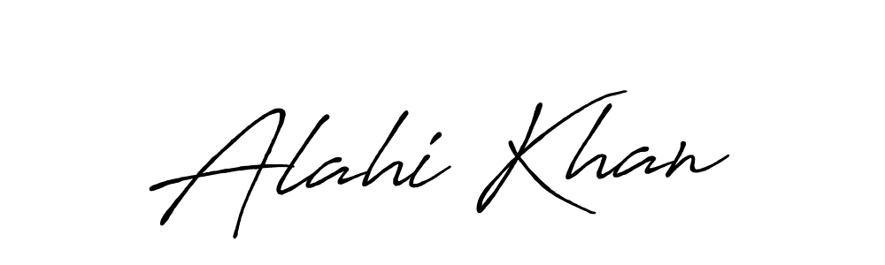 Alahi Khan stylish signature style. Best Handwritten Sign (Antro_Vectra_Bolder) for my name. Handwritten Signature Collection Ideas for my name Alahi Khan. Alahi Khan signature style 7 images and pictures png