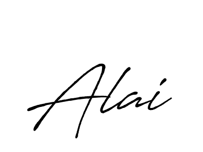 How to make Alai name signature. Use Antro_Vectra_Bolder style for creating short signs online. This is the latest handwritten sign. Alai signature style 7 images and pictures png