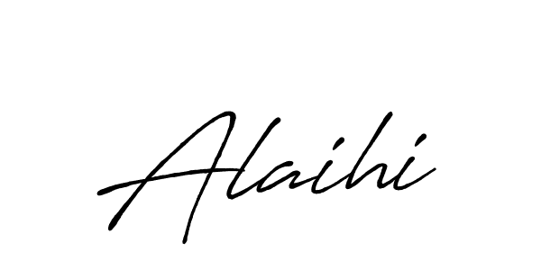 How to make Alaihi name signature. Use Antro_Vectra_Bolder style for creating short signs online. This is the latest handwritten sign. Alaihi signature style 7 images and pictures png