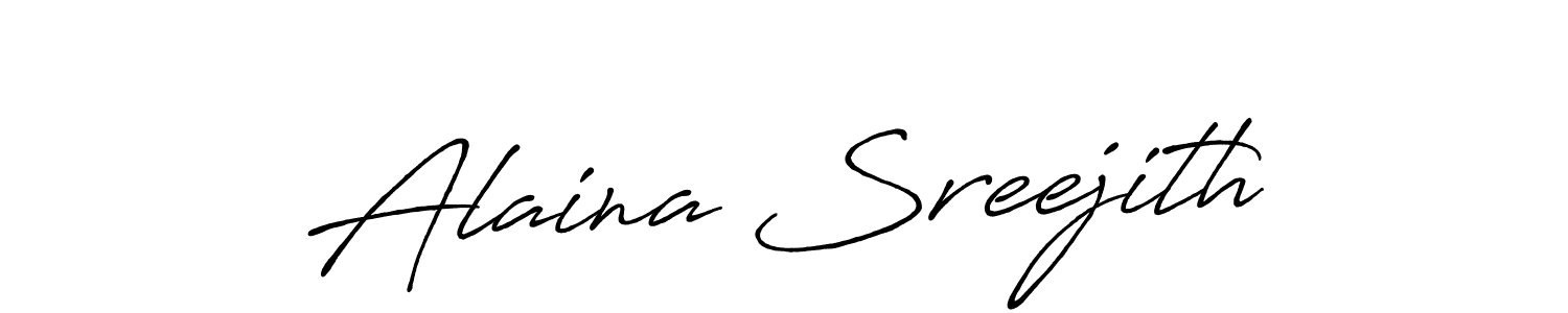 Once you've used our free online signature maker to create your best signature Antro_Vectra_Bolder style, it's time to enjoy all of the benefits that Alaina Sreejith name signing documents. Alaina Sreejith signature style 7 images and pictures png