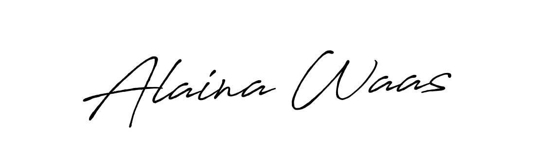 Antro_Vectra_Bolder is a professional signature style that is perfect for those who want to add a touch of class to their signature. It is also a great choice for those who want to make their signature more unique. Get Alaina Waas name to fancy signature for free. Alaina Waas signature style 7 images and pictures png