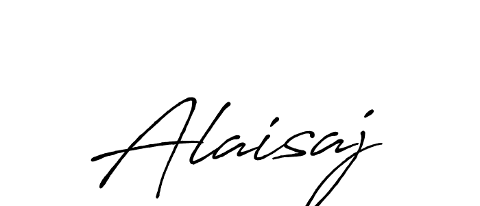 Use a signature maker to create a handwritten signature online. With this signature software, you can design (Antro_Vectra_Bolder) your own signature for name Alaisaj. Alaisaj signature style 7 images and pictures png