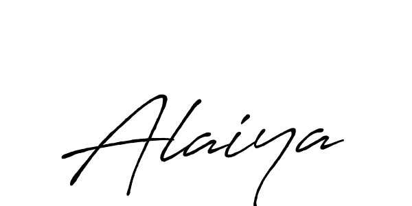 How to make Alaiya signature? Antro_Vectra_Bolder is a professional autograph style. Create handwritten signature for Alaiya name. Alaiya signature style 7 images and pictures png