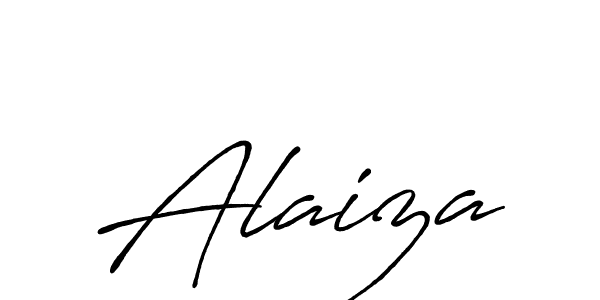 Make a beautiful signature design for name Alaiza. With this signature (Antro_Vectra_Bolder) style, you can create a handwritten signature for free. Alaiza signature style 7 images and pictures png