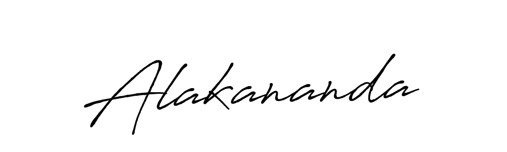 Create a beautiful signature design for name Alakananda. With this signature (Antro_Vectra_Bolder) fonts, you can make a handwritten signature for free. Alakananda signature style 7 images and pictures png