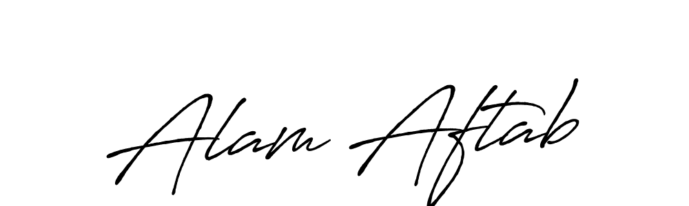 How to make Alam Aftab signature? Antro_Vectra_Bolder is a professional autograph style. Create handwritten signature for Alam Aftab name. Alam Aftab signature style 7 images and pictures png