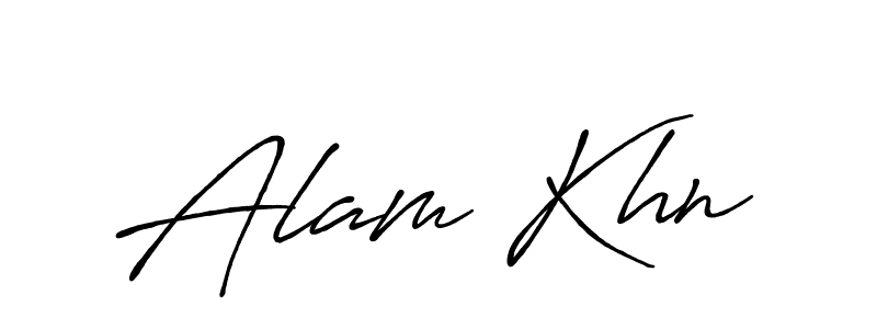 Also we have Alam Khn name is the best signature style. Create professional handwritten signature collection using Antro_Vectra_Bolder autograph style. Alam Khn signature style 7 images and pictures png