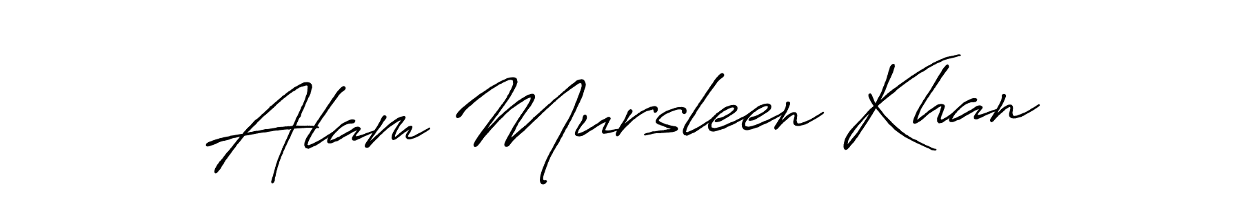 if you are searching for the best signature style for your name Alam Mursleen Khan. so please give up your signature search. here we have designed multiple signature styles  using Antro_Vectra_Bolder. Alam Mursleen Khan signature style 7 images and pictures png