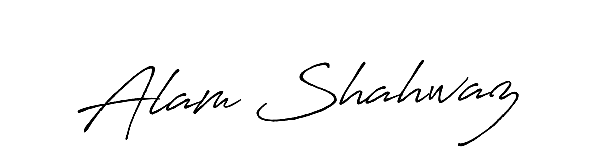 Alam Shahwaz stylish signature style. Best Handwritten Sign (Antro_Vectra_Bolder) for my name. Handwritten Signature Collection Ideas for my name Alam Shahwaz. Alam Shahwaz signature style 7 images and pictures png