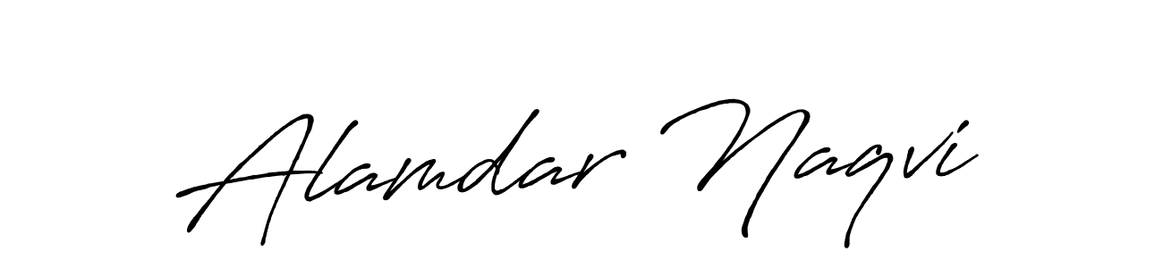 Also You can easily find your signature by using the search form. We will create Alamdar Naqvi name handwritten signature images for you free of cost using Antro_Vectra_Bolder sign style. Alamdar Naqvi signature style 7 images and pictures png