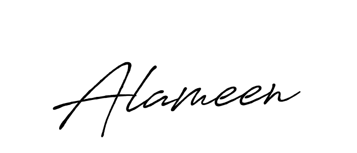 Use a signature maker to create a handwritten signature online. With this signature software, you can design (Antro_Vectra_Bolder) your own signature for name Alameen. Alameen signature style 7 images and pictures png