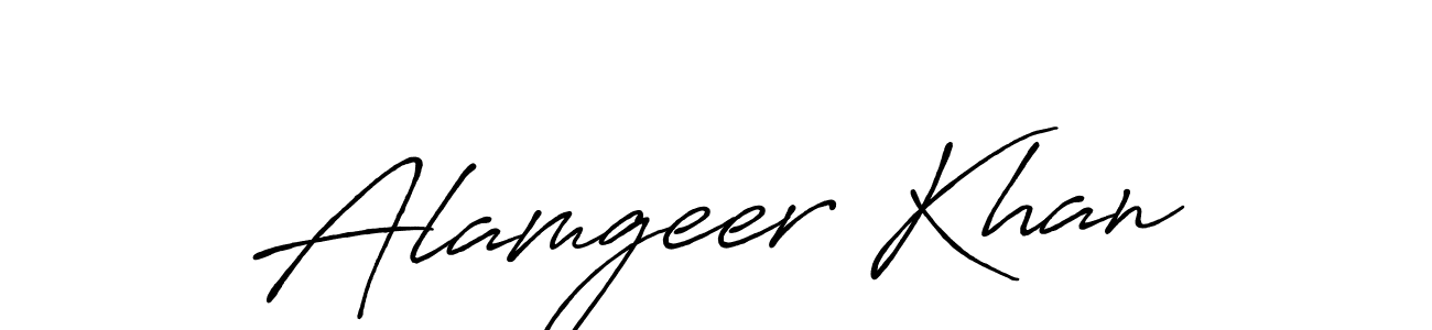 How to make Alamgeer Khan name signature. Use Antro_Vectra_Bolder style for creating short signs online. This is the latest handwritten sign. Alamgeer Khan signature style 7 images and pictures png