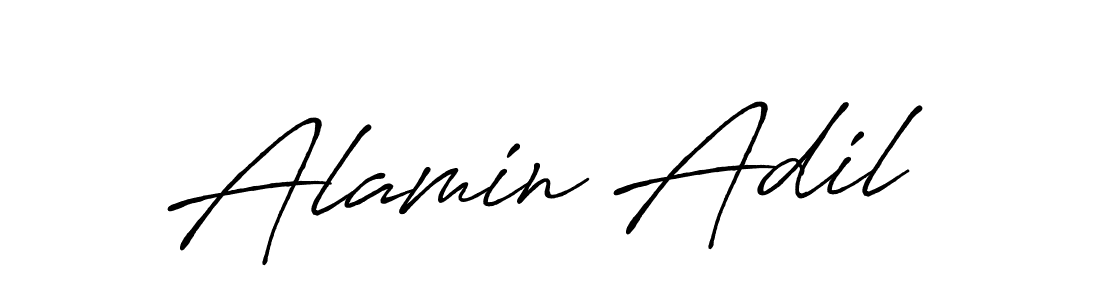 Create a beautiful signature design for name Alamin Adil. With this signature (Antro_Vectra_Bolder) fonts, you can make a handwritten signature for free. Alamin Adil signature style 7 images and pictures png