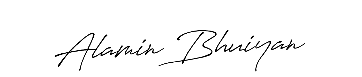 How to make Alamin Bhuiyan name signature. Use Antro_Vectra_Bolder style for creating short signs online. This is the latest handwritten sign. Alamin Bhuiyan signature style 7 images and pictures png