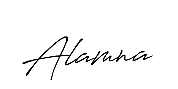 How to make Alamna signature? Antro_Vectra_Bolder is a professional autograph style. Create handwritten signature for Alamna name. Alamna signature style 7 images and pictures png