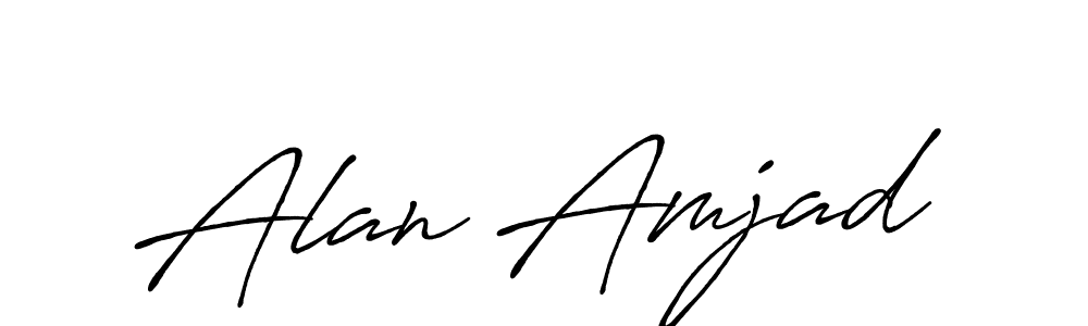 Here are the top 10 professional signature styles for the name Alan Amjad. These are the best autograph styles you can use for your name. Alan Amjad signature style 7 images and pictures png