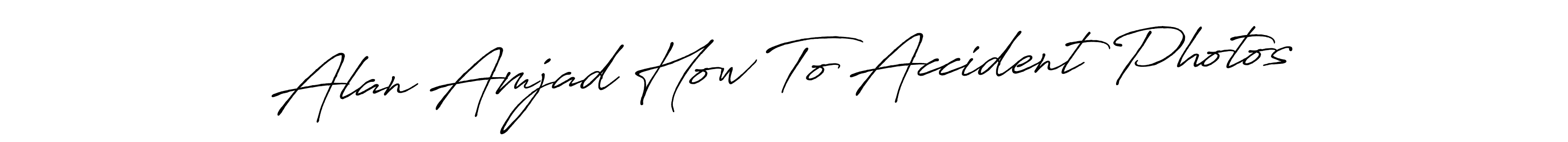 Create a beautiful signature design for name Alan Amjad How To Accident Photos. With this signature (Antro_Vectra_Bolder) fonts, you can make a handwritten signature for free. Alan Amjad How To Accident Photos signature style 7 images and pictures png
