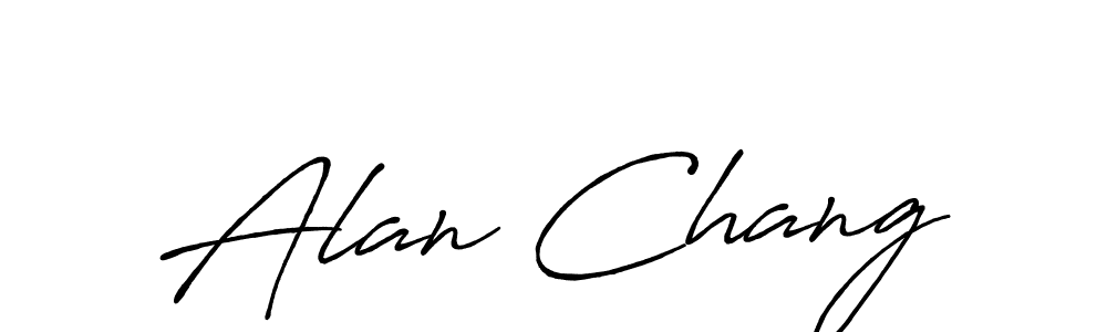 if you are searching for the best signature style for your name Alan Chang. so please give up your signature search. here we have designed multiple signature styles  using Antro_Vectra_Bolder. Alan Chang signature style 7 images and pictures png
