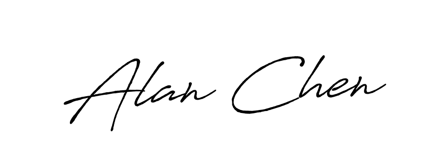 Similarly Antro_Vectra_Bolder is the best handwritten signature design. Signature creator online .You can use it as an online autograph creator for name Alan Chen. Alan Chen signature style 7 images and pictures png