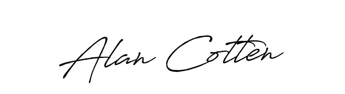 How to Draw Alan Cotten signature style? Antro_Vectra_Bolder is a latest design signature styles for name Alan Cotten. Alan Cotten signature style 7 images and pictures png