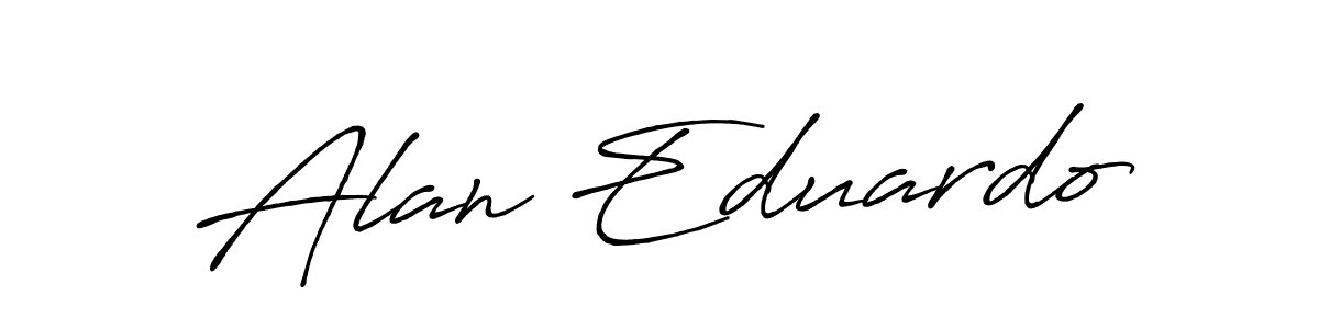 Make a short Alan Eduardo signature style. Manage your documents anywhere anytime using Antro_Vectra_Bolder. Create and add eSignatures, submit forms, share and send files easily. Alan Eduardo signature style 7 images and pictures png