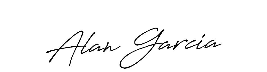 Make a beautiful signature design for name Alan Garcia. With this signature (Antro_Vectra_Bolder) style, you can create a handwritten signature for free. Alan Garcia signature style 7 images and pictures png