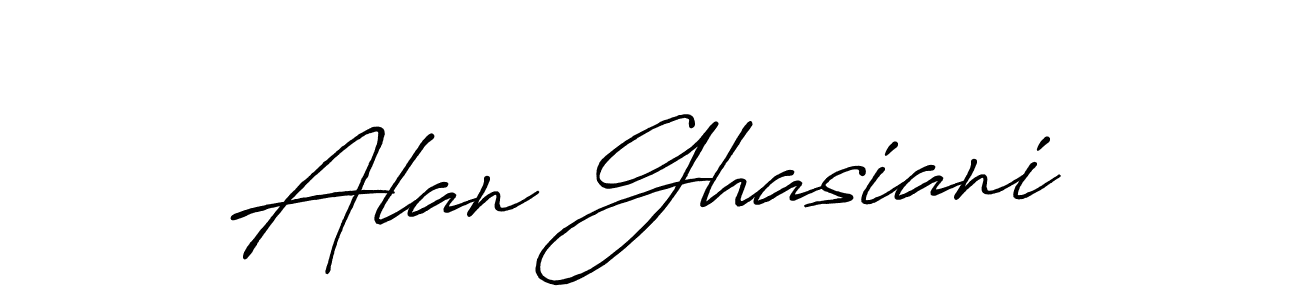 The best way (Antro_Vectra_Bolder) to make a short signature is to pick only two or three words in your name. The name Alan Ghasiani include a total of six letters. For converting this name. Alan Ghasiani signature style 7 images and pictures png