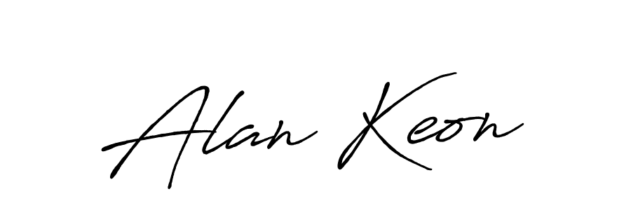 Make a beautiful signature design for name Alan Keon. With this signature (Antro_Vectra_Bolder) style, you can create a handwritten signature for free. Alan Keon signature style 7 images and pictures png