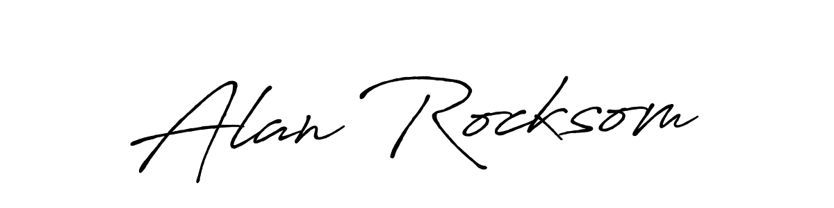 Make a short Alan Rocksom signature style. Manage your documents anywhere anytime using Antro_Vectra_Bolder. Create and add eSignatures, submit forms, share and send files easily. Alan Rocksom signature style 7 images and pictures png