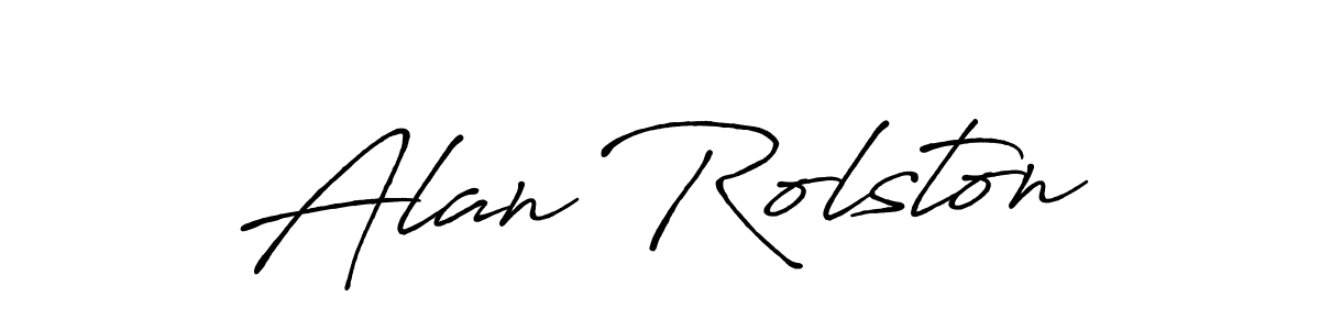 It looks lik you need a new signature style for name Alan Rolston. Design unique handwritten (Antro_Vectra_Bolder) signature with our free signature maker in just a few clicks. Alan Rolston signature style 7 images and pictures png