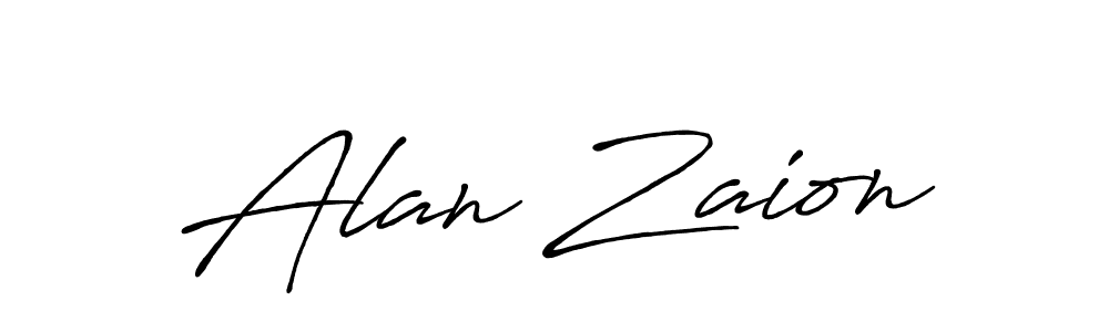 Also You can easily find your signature by using the search form. We will create Alan Zaion name handwritten signature images for you free of cost using Antro_Vectra_Bolder sign style. Alan Zaion signature style 7 images and pictures png