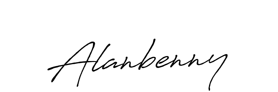 Also You can easily find your signature by using the search form. We will create Alanbenny name handwritten signature images for you free of cost using Antro_Vectra_Bolder sign style. Alanbenny signature style 7 images and pictures png