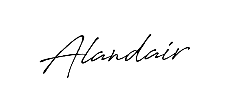 How to make Alandair signature? Antro_Vectra_Bolder is a professional autograph style. Create handwritten signature for Alandair name. Alandair signature style 7 images and pictures png