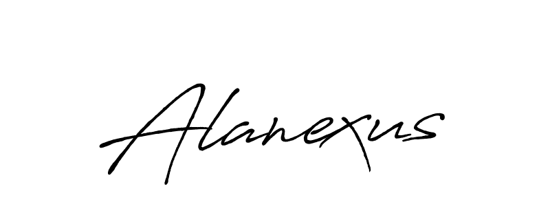 Design your own signature with our free online signature maker. With this signature software, you can create a handwritten (Antro_Vectra_Bolder) signature for name Alanexus. Alanexus signature style 7 images and pictures png