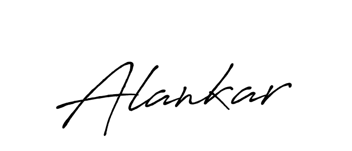 Make a beautiful signature design for name Alankar. With this signature (Antro_Vectra_Bolder) style, you can create a handwritten signature for free. Alankar signature style 7 images and pictures png