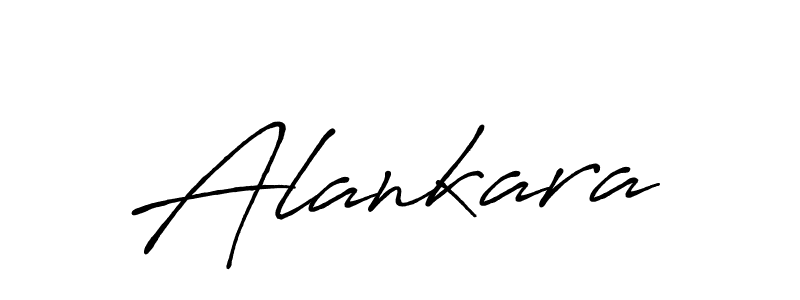 Use a signature maker to create a handwritten signature online. With this signature software, you can design (Antro_Vectra_Bolder) your own signature for name Alankara. Alankara signature style 7 images and pictures png