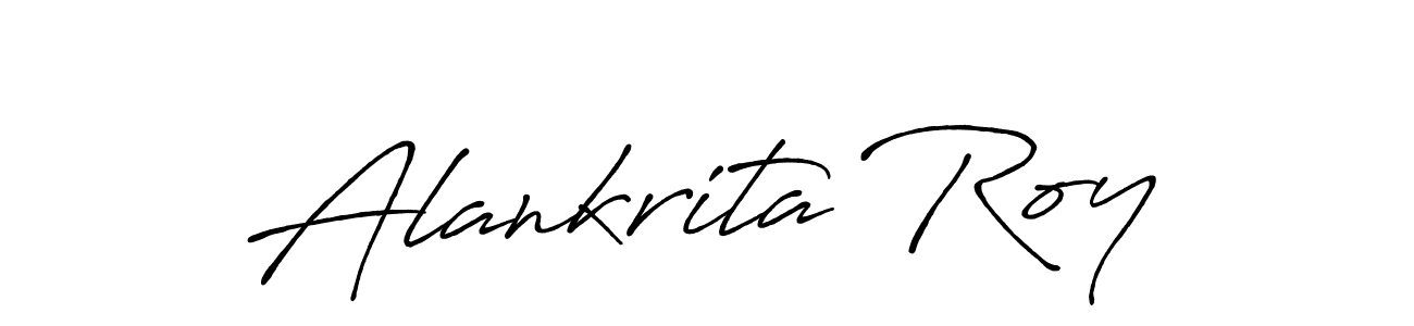 Create a beautiful signature design for name Alankrita Roy. With this signature (Antro_Vectra_Bolder) fonts, you can make a handwritten signature for free. Alankrita Roy signature style 7 images and pictures png